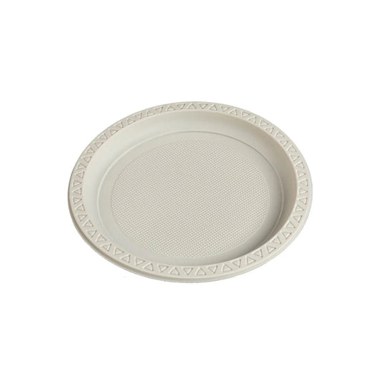 400x Herbruikbaar Bord Ø18 cm PP & Mais 7 inch 2 cm hoog