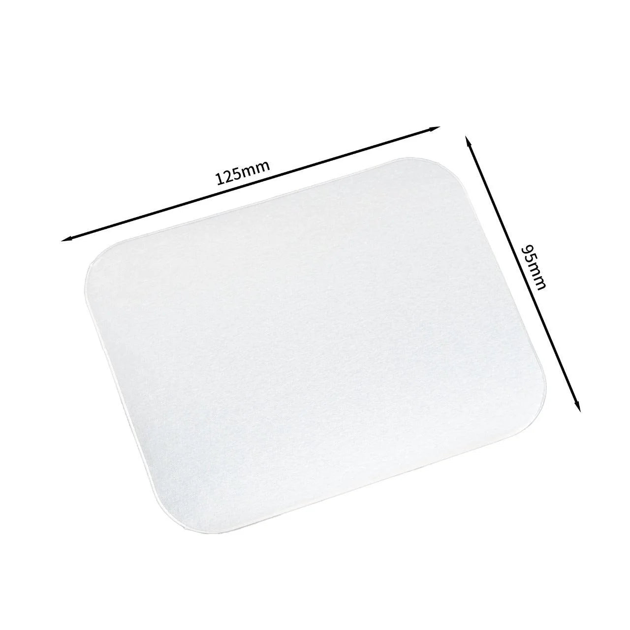 125x Deksel voor Aluminium Bak 300 ml – 125 x 95 mm