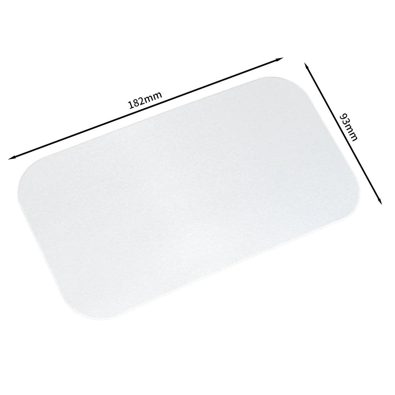 125x Deksel voor Aluminium Bak 650 ml – 182 x 93 mm