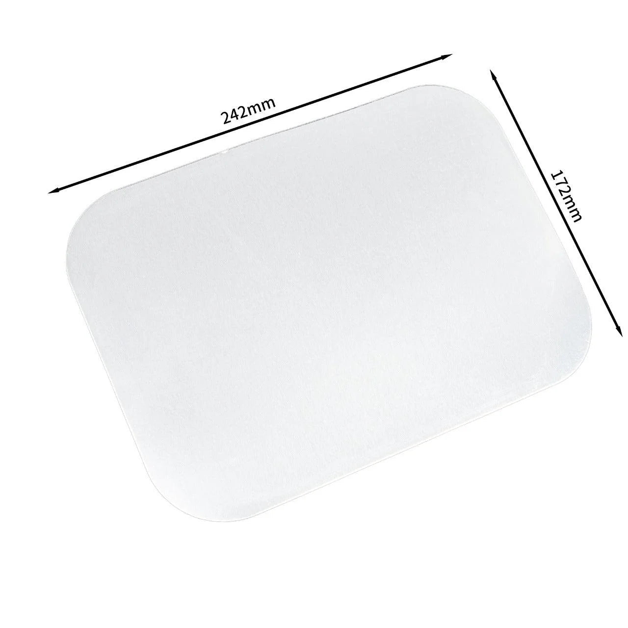 125x Deksel voor Aluminium Bak 1900 ml – 242 x 172 mm