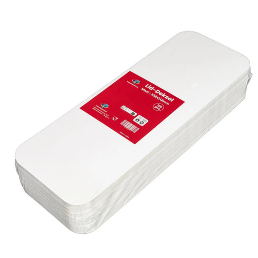 125x Deksel voor Aluminium Bak 1400 ml – 338 x 118 mm