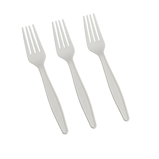 50x Herbruikbare Vork 180mm – Wit