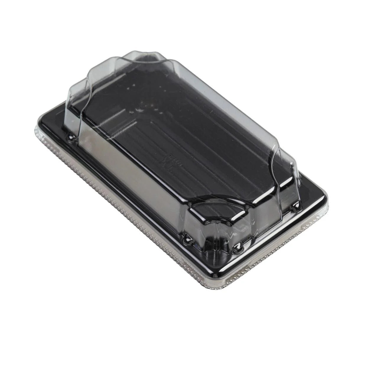 800x Sushi tray + deksel 140x80x22mm Zwart