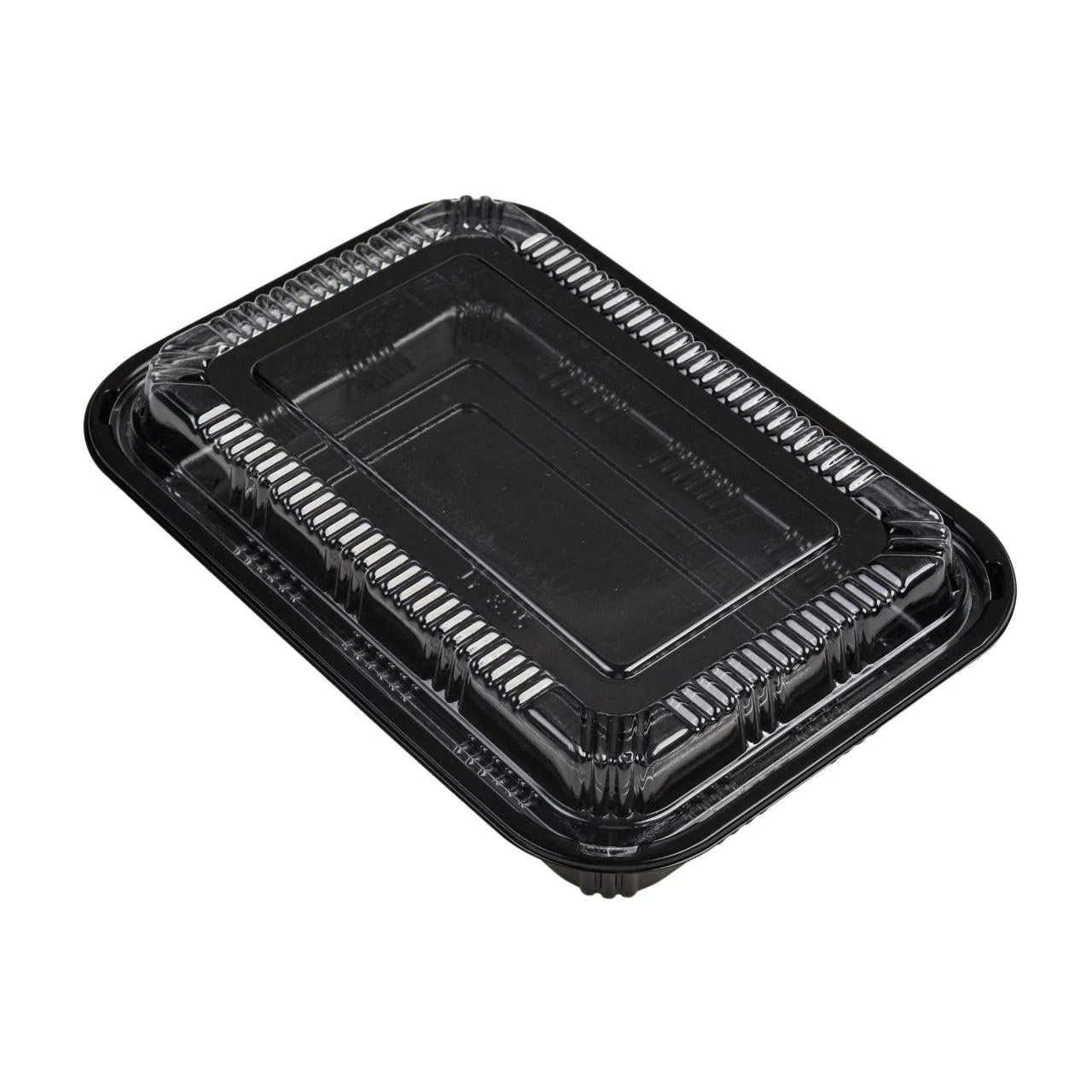 400x Sushi Tray + Deksel 205x133x34mm – Zwart