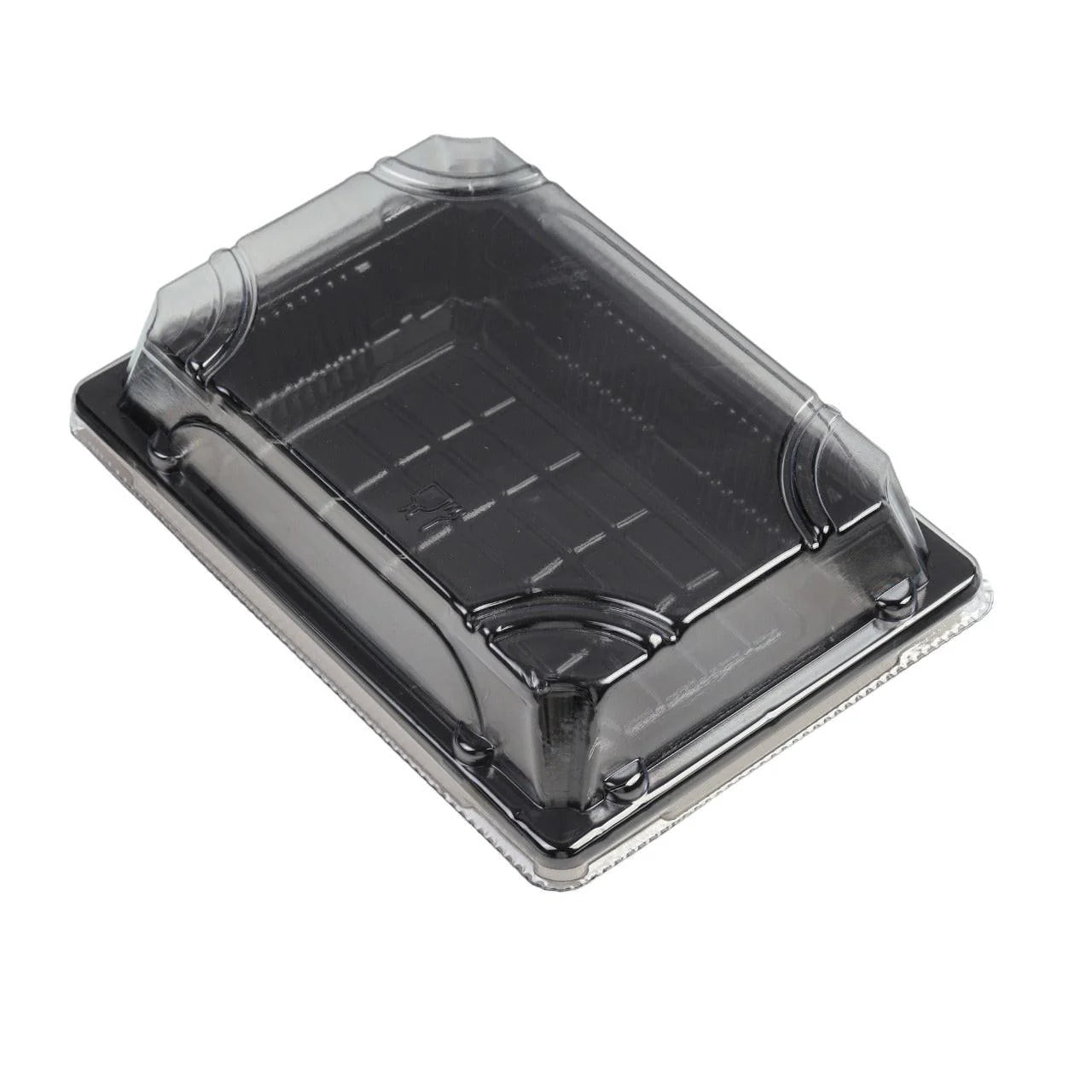 400x Sushi Tray + Deksel 165x115x20mm – Zwart
