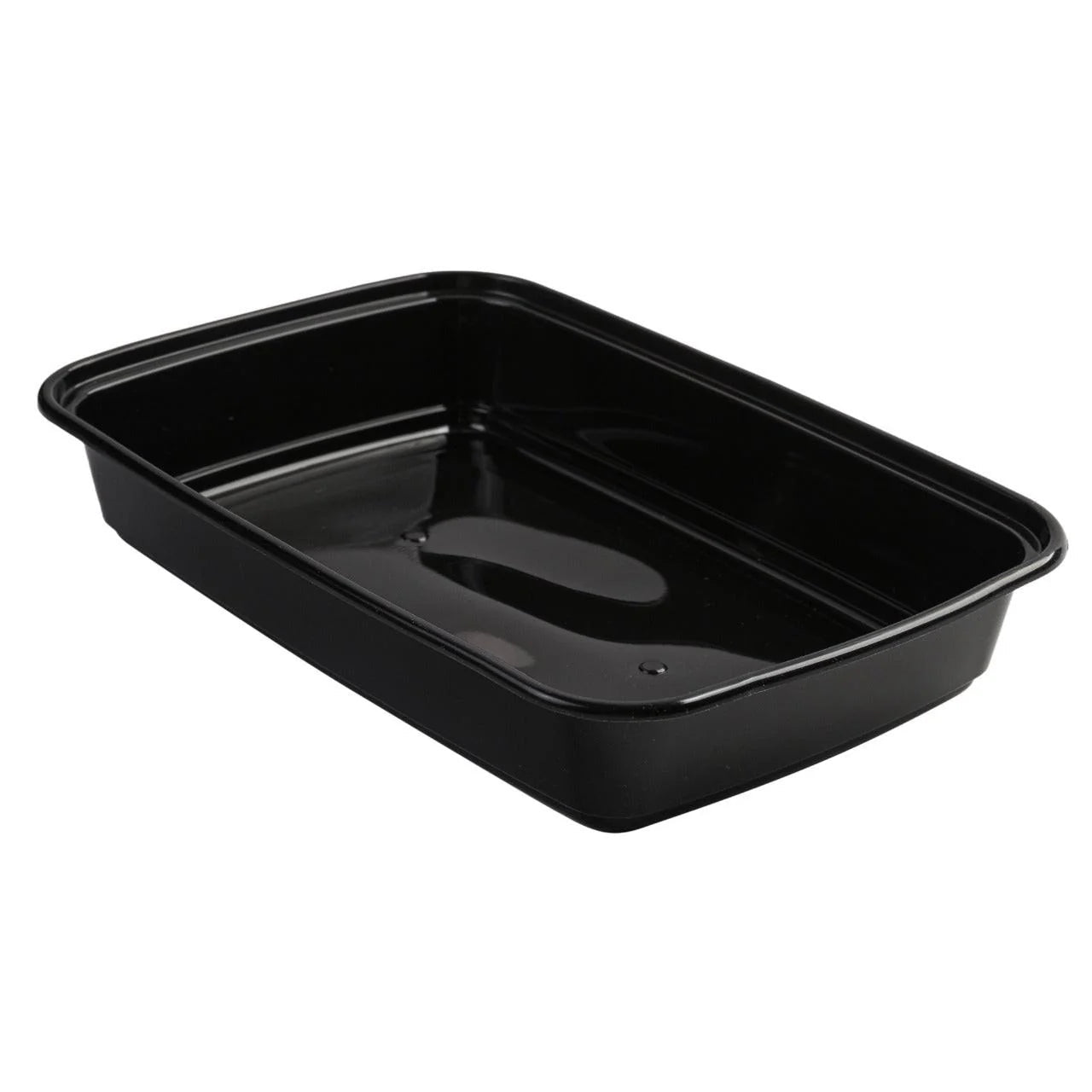 150x Maaltijdbak PP 940ml met Deksel – Zwart | Stevig en Herbruikbaar (Set)