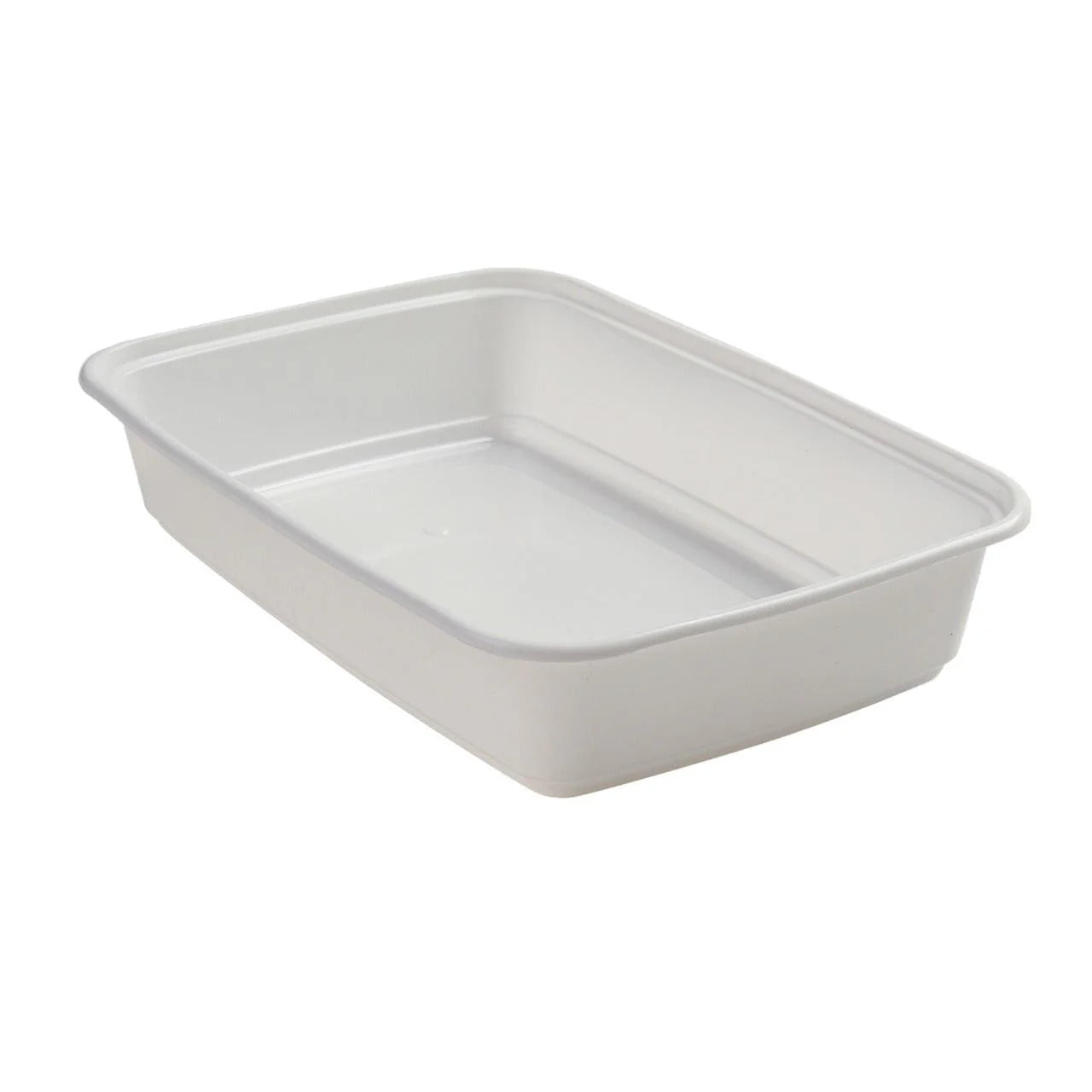 150x Maaltijdbak PP 1070ml met Deksel – Wit | Stevig en Herbruikbaar (Set)