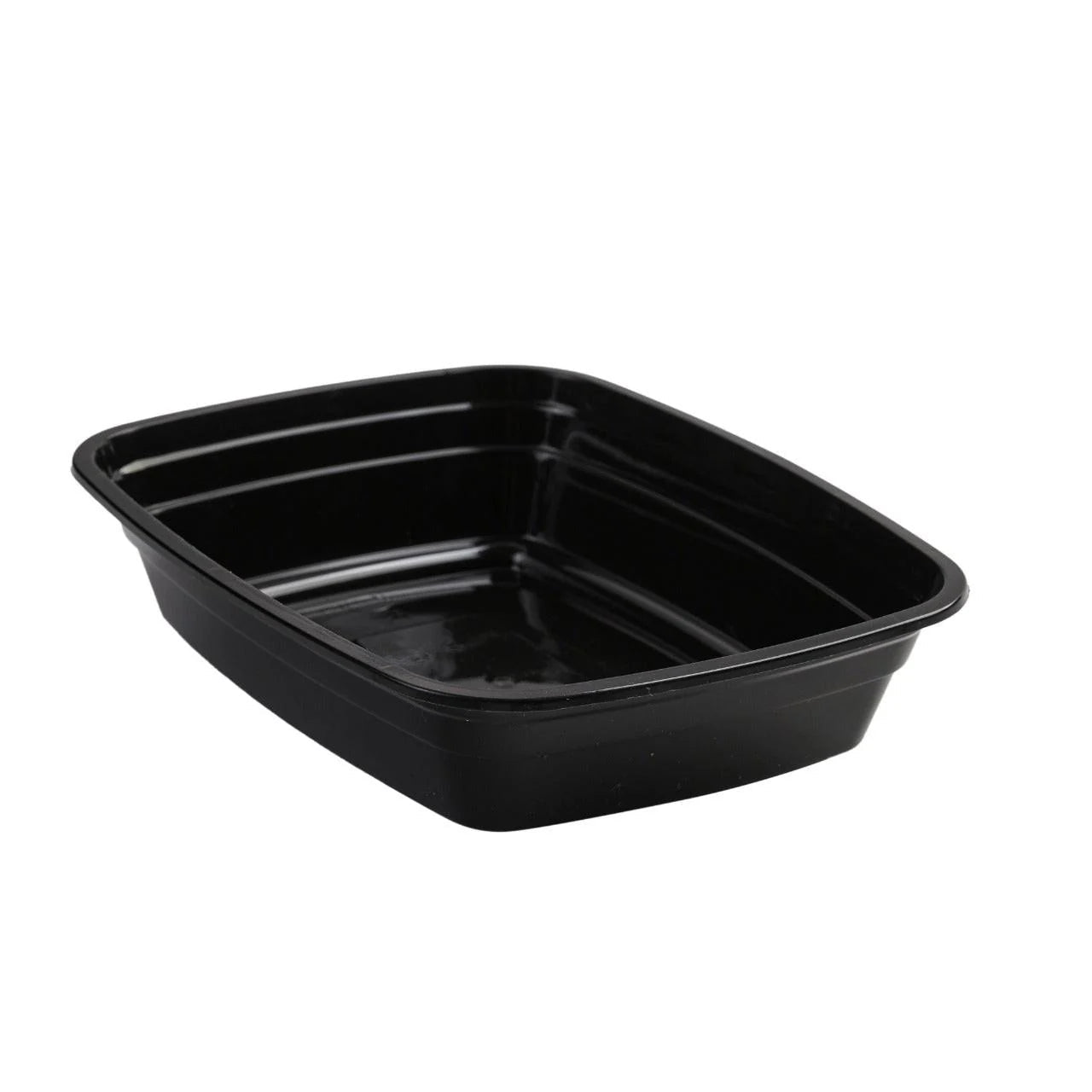 150x Maaltijdbak PP 380ml met Deksel – Zwart | Stevig en Herbruikbaar (Set)