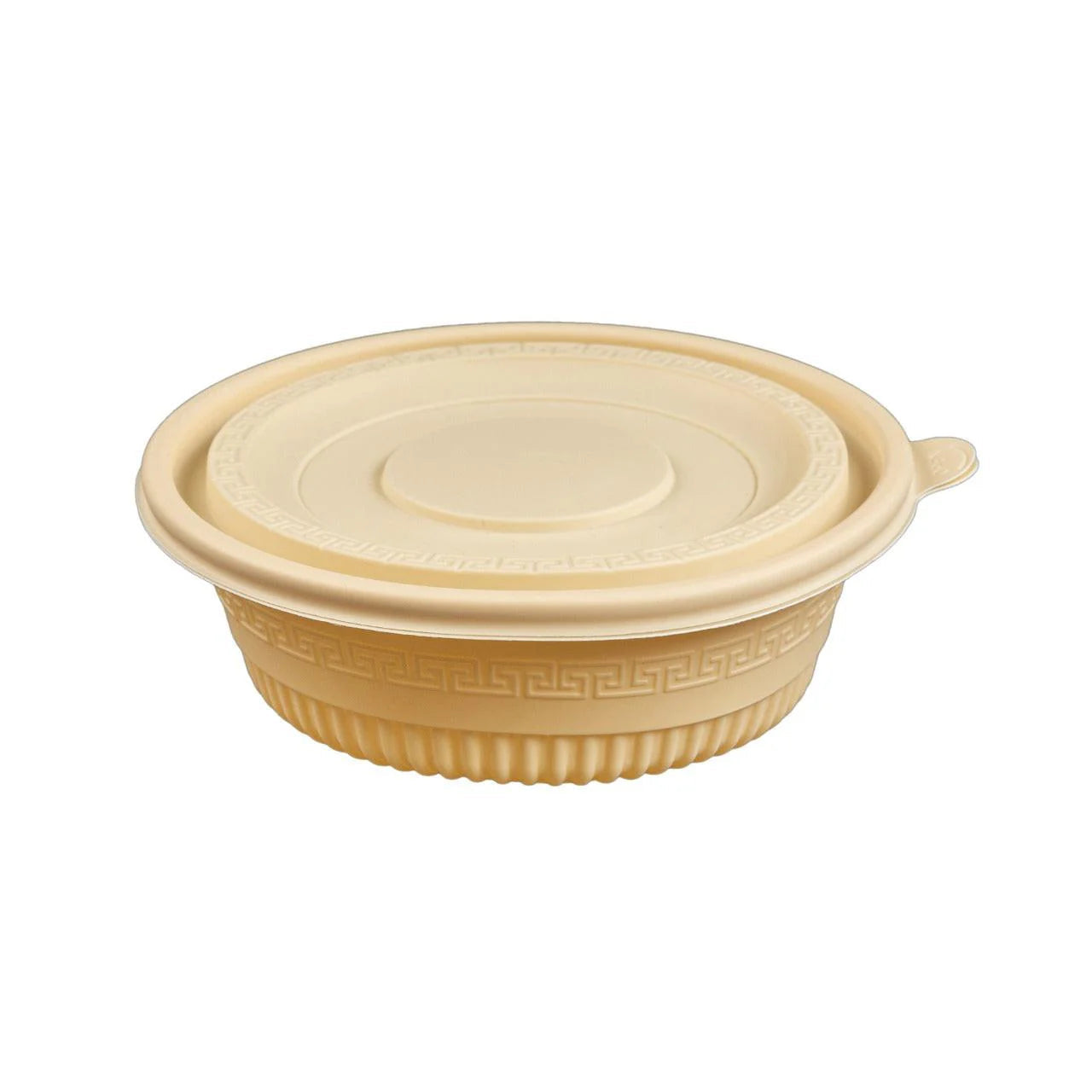 300x Maaltijdbowl 550ml met Deksel Ø 15 cm Soep to go Gemaakt van PP & Maïs