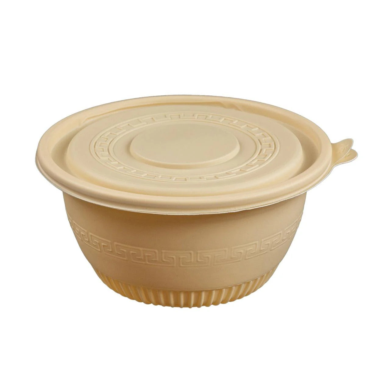 200x Maaltijdbowl 1000ml met Deksel Ø 17,5 cm Gemaakt van PP & Maïs