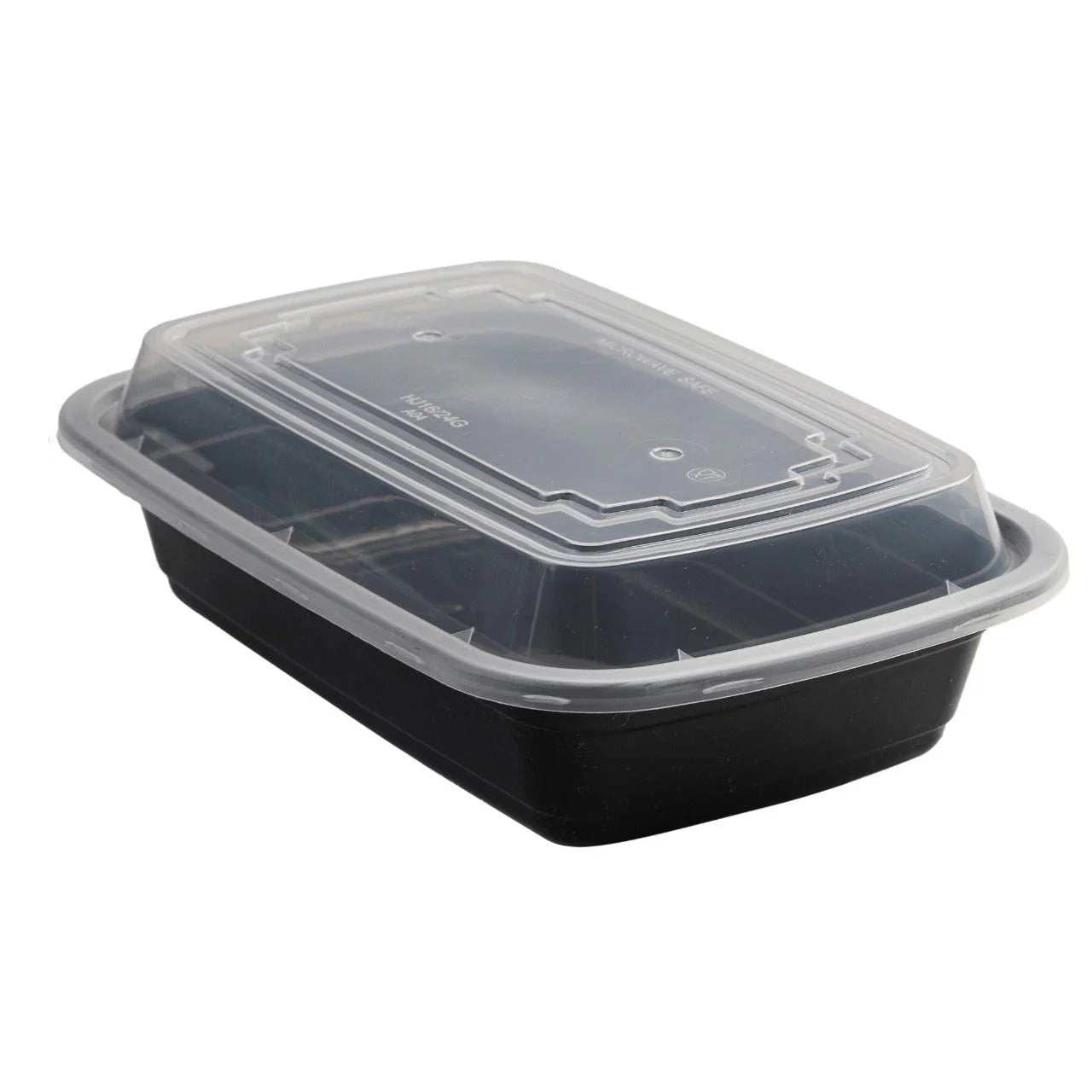 150x Maaltijdbak PP 710ml met Deksel – Zwart | Stevig en Herbruikbaar (Set)