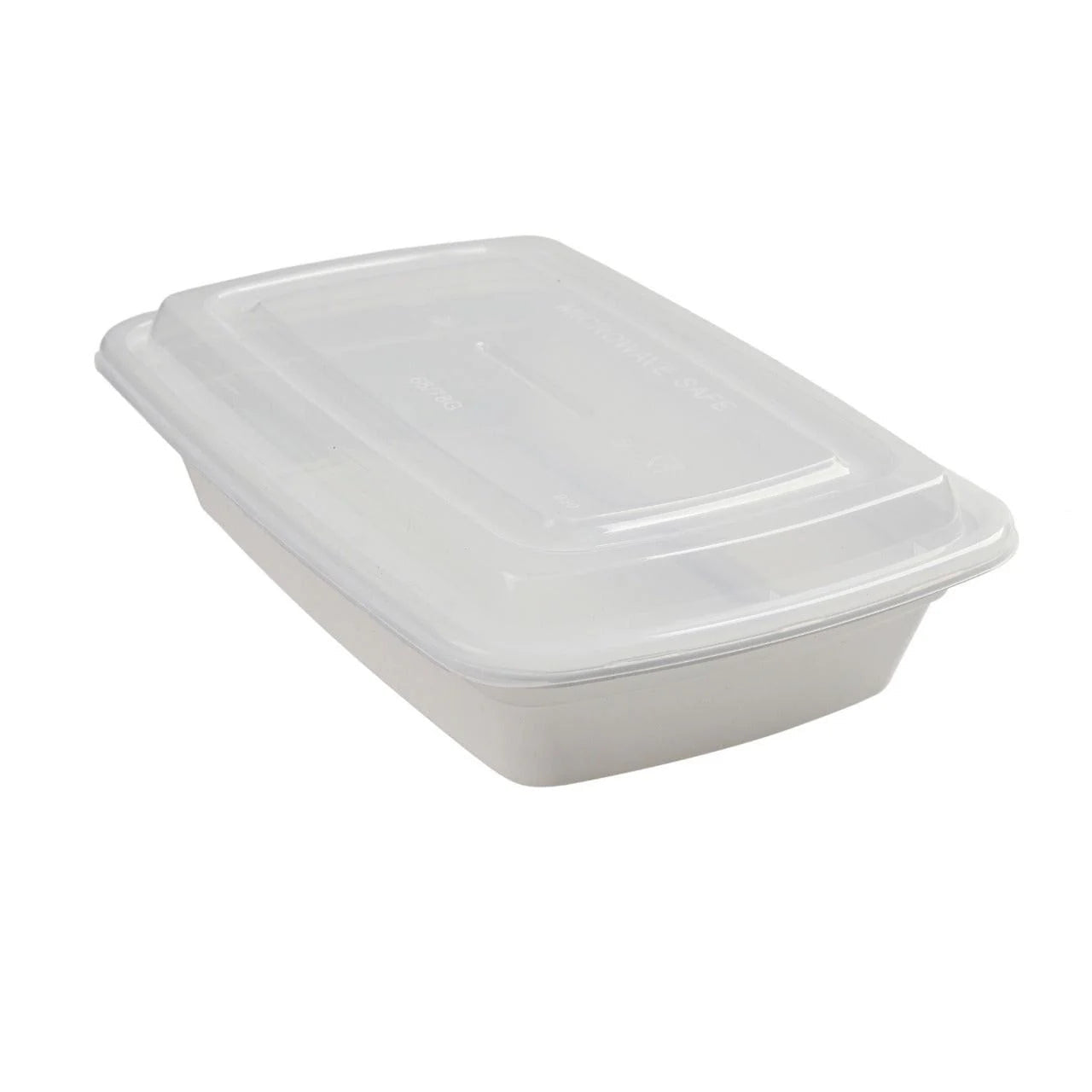 150x Maaltijdbak PP 550ml met Deksel – Wit | Stevig en Herbruikbaar (Set)