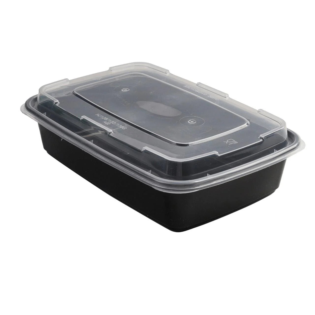 150x Maaltijdbak PP 980ml met Deksel – Zwart | Stevig en Herbruikbaar (Set)