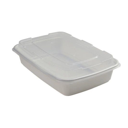150x Maaltijdbak PP 1070ml met Deksel – Wit | Stevig en Herbruikbaar (Set)