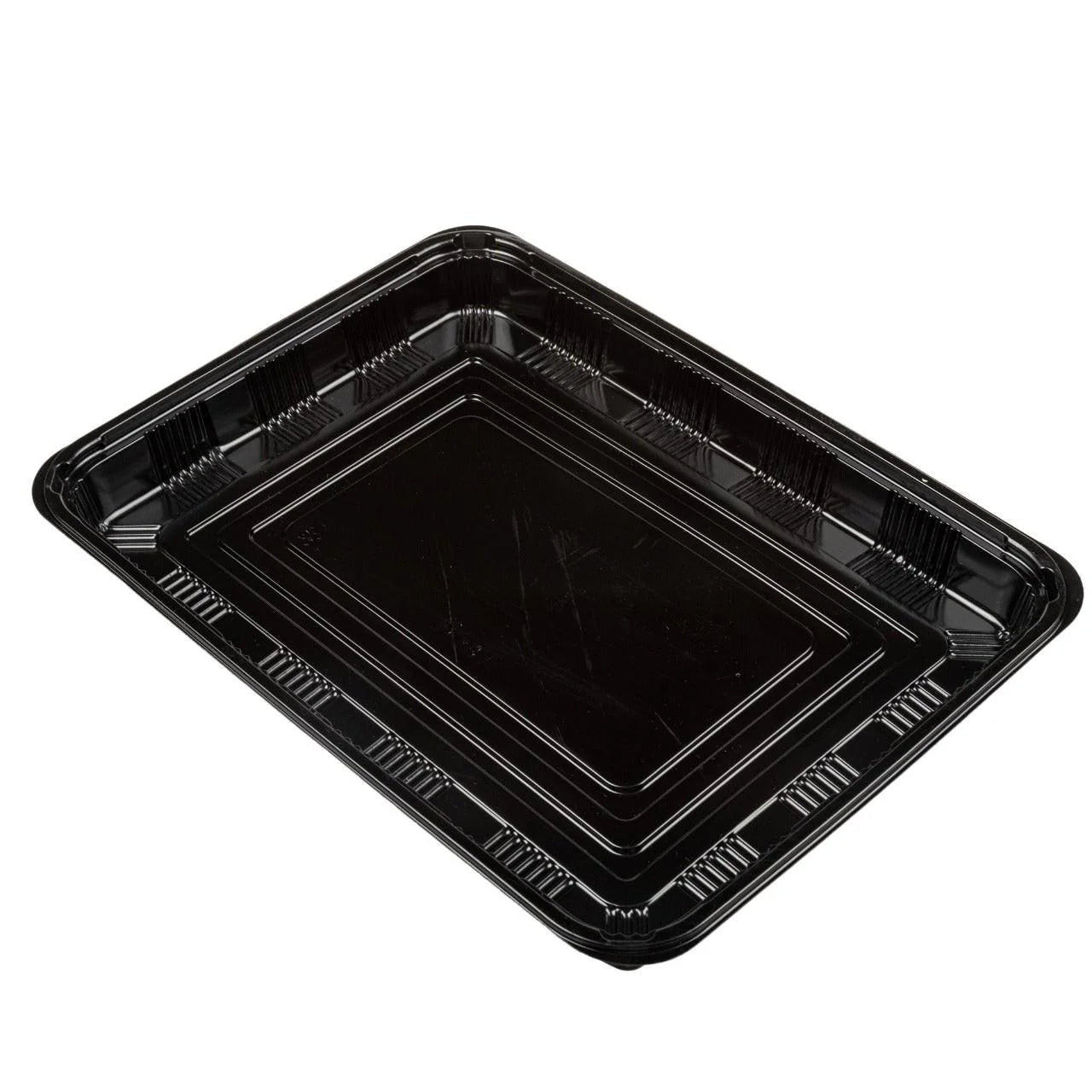 200x Sushi Tray + Deksel 331x245x33mm – Zwart