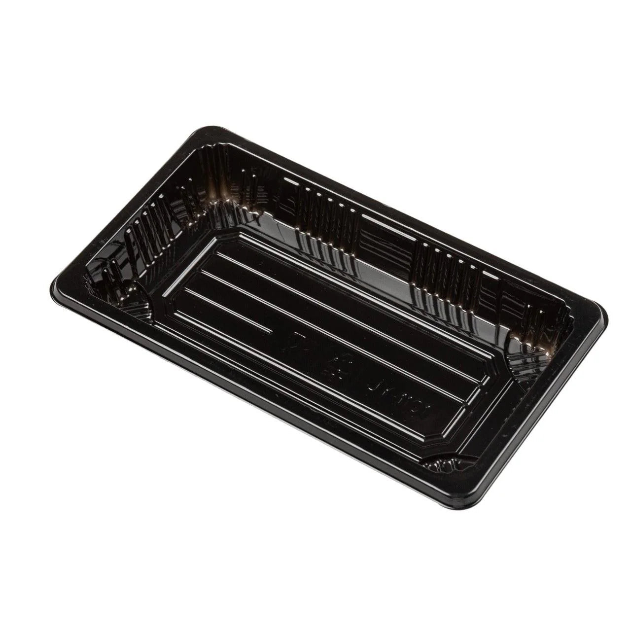 400x Sushi Tray + Deksel 160x91x20mm – Zwart