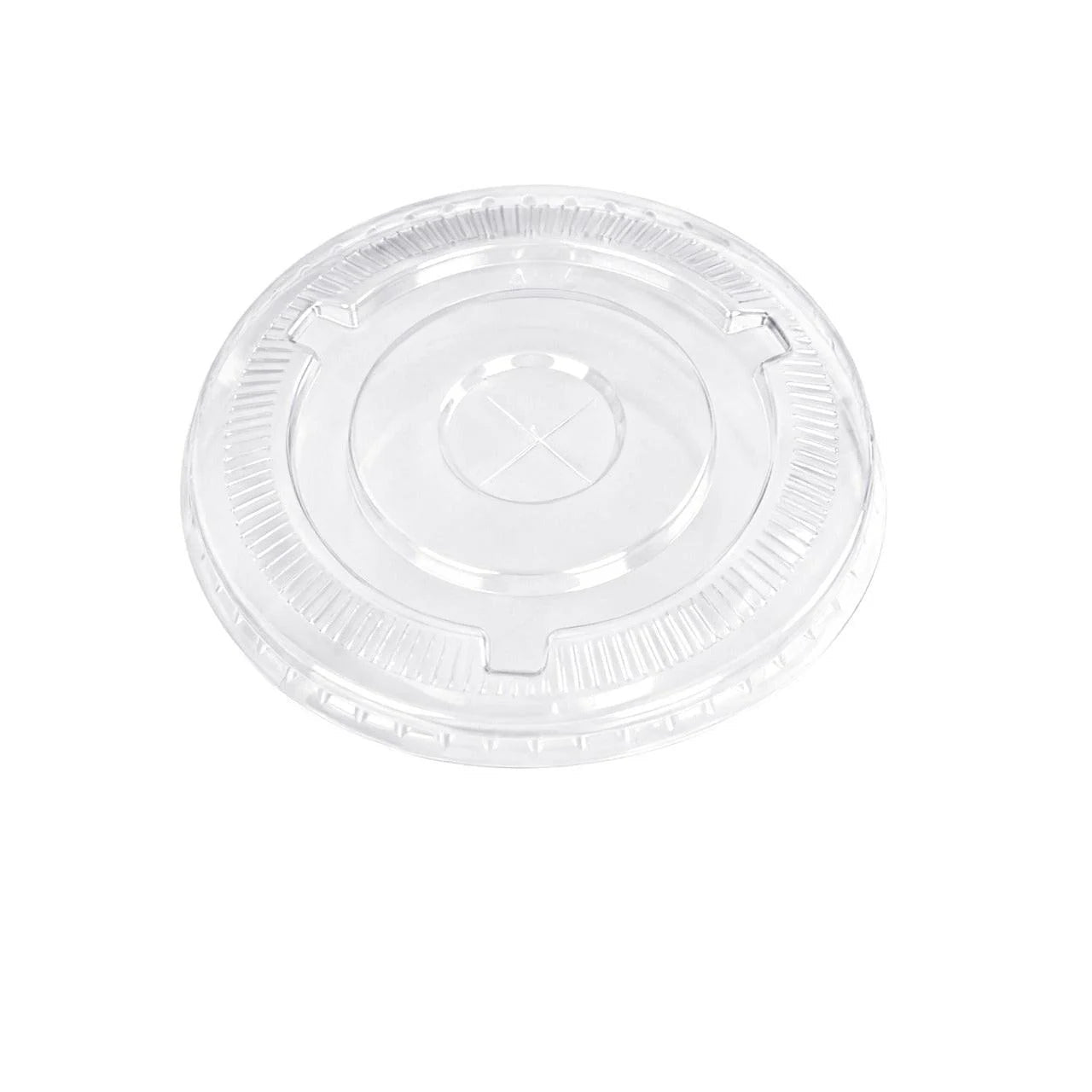 1000x Deksel plat met kruis Ø95mm rPET