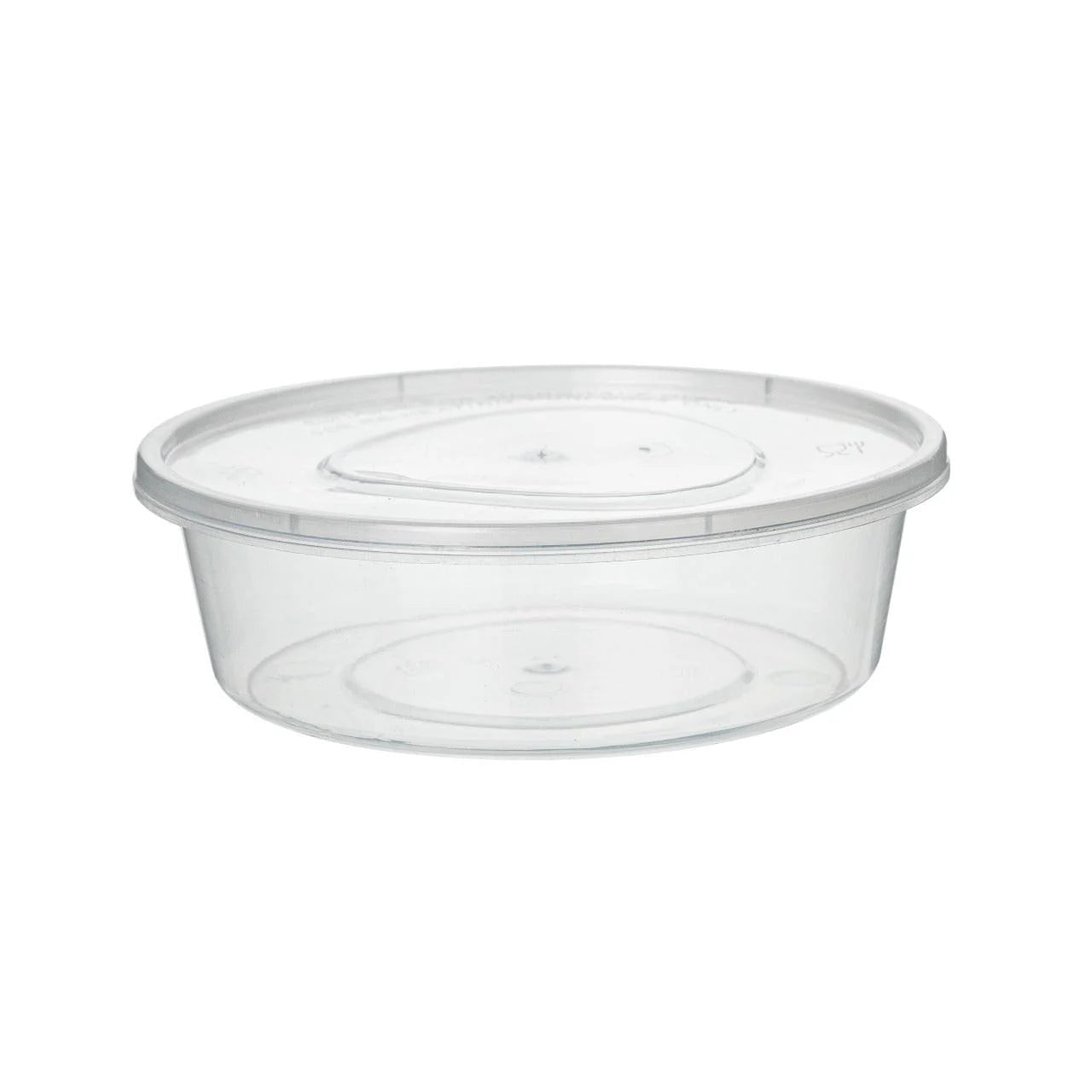 450x Asian Soep- of Pokébowl + Deksel  300 ml 10oz Transparant Herbruikbaar PP