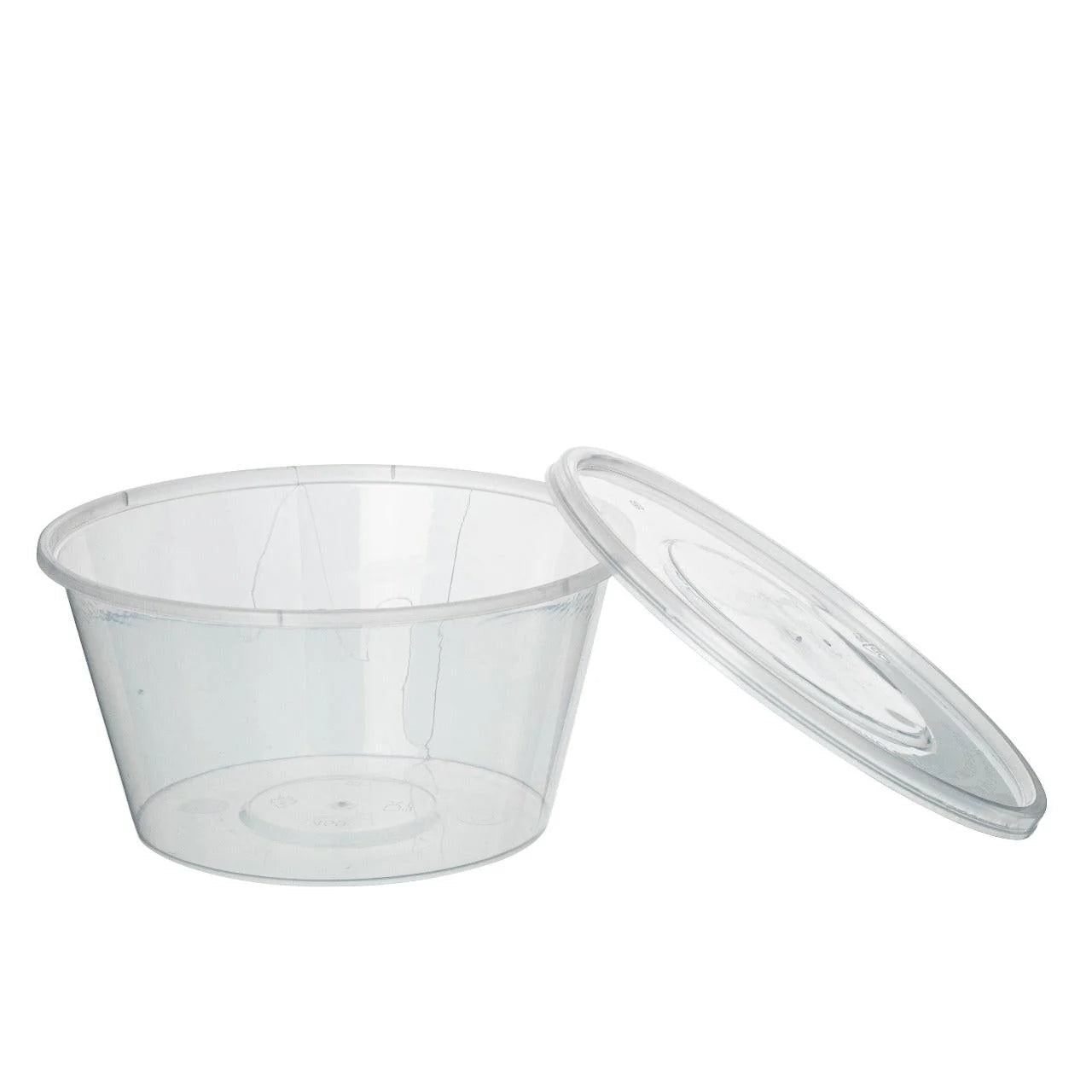 450x Asian Soep of Poke Bowl + deksel 480/500ml  16oz Transparant Herbruikbaar PP