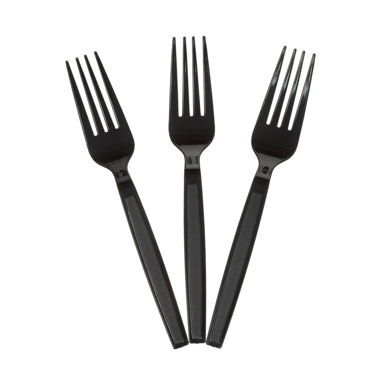Vorken reusable herbruikbaar zwart bestek PS 180mm a 2000 stuks