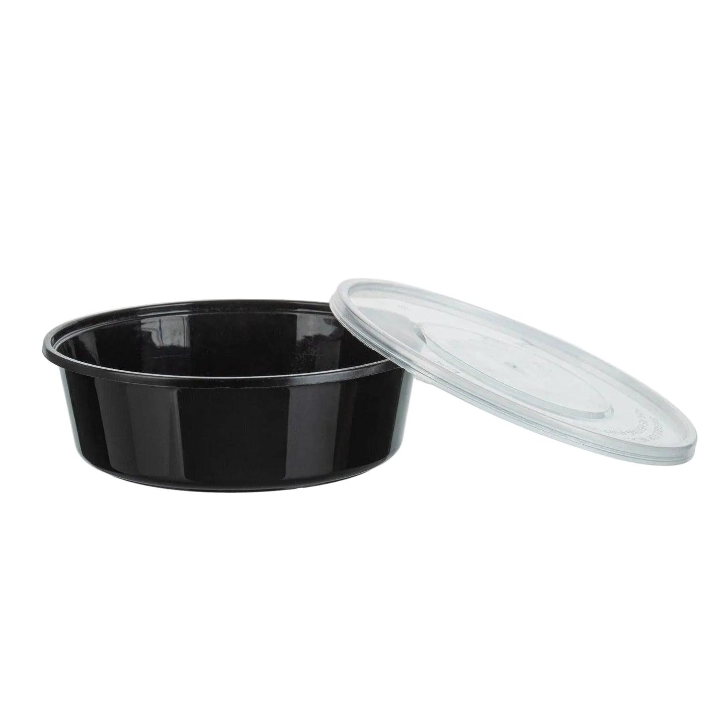 450x Asian Soep- of Pokébowl + Deksel – 300 ml (10 oz) – Zwart – Herbruikbaar PP Ø122 mm