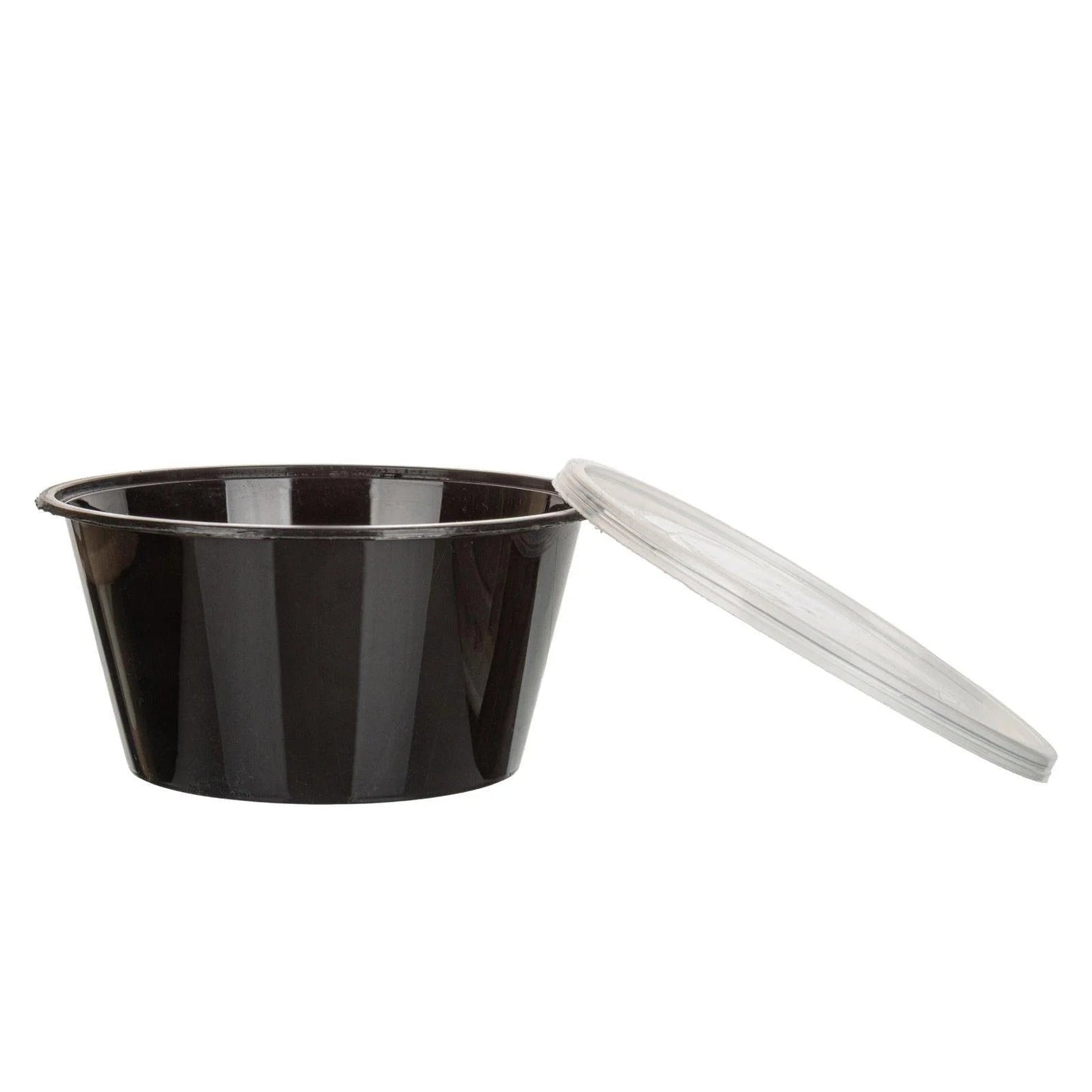 300x Asian Soep- of Pokébowl + Deksel – 840 ml 28oz – Zwart – Herbruikbaar PP  Ø149mm