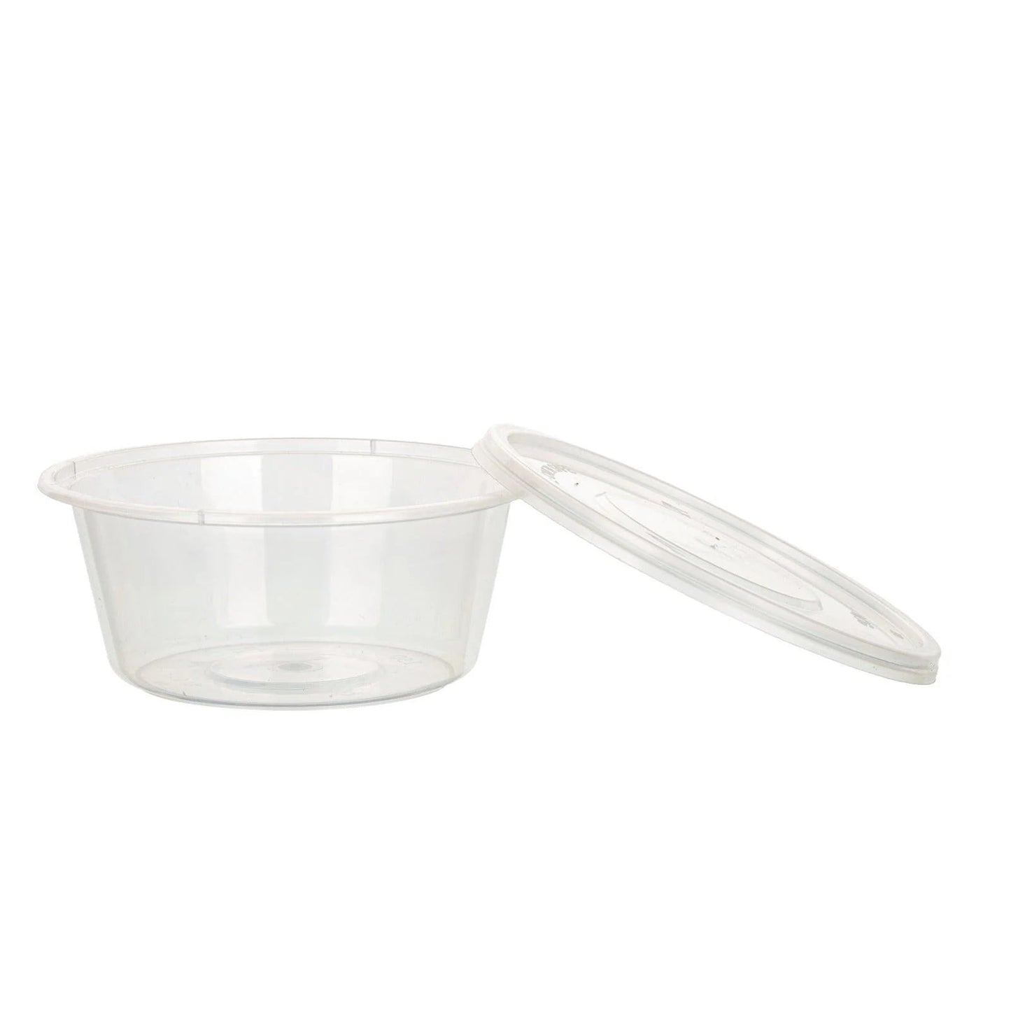 1000x PP Sauscup  100cc 4 oz Transparant Ø74mm inclusief deksel