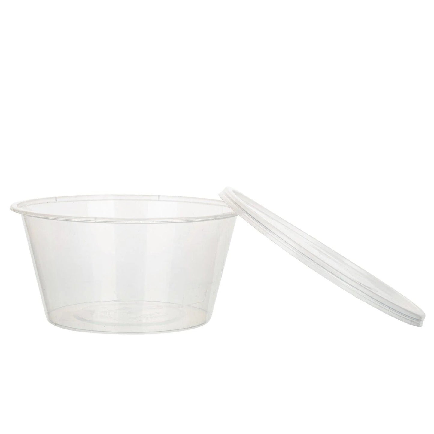 300x Asian Soep- of Pokébowl + Deksel – 840 ml 28oz – Zwart – Herbruikbaar PP  Ø149mm