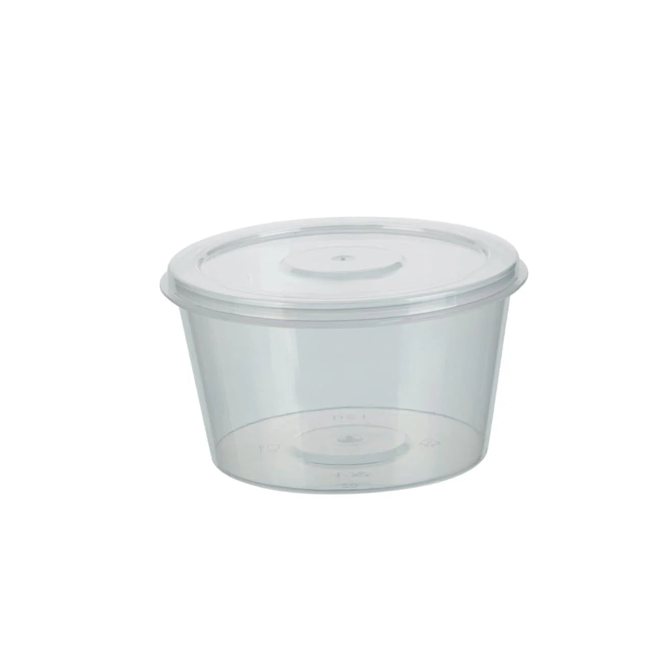 1000x PP Sauscup met vaste deksel 150cc - Covercup 6 oz Transparant Ø85mm