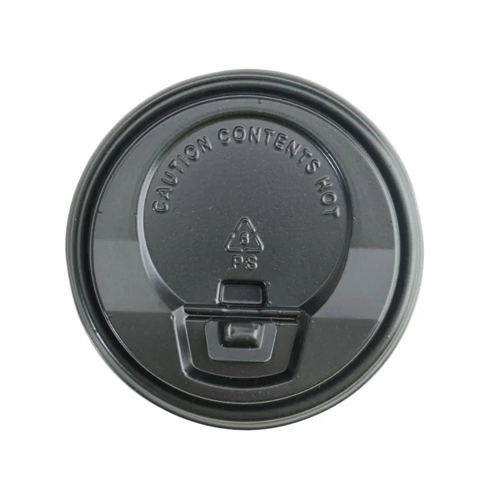 50x Koffiebeker Deksels zwart  Ø61mm 120ml  4 Oz