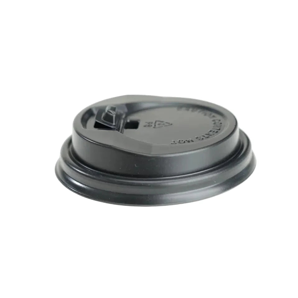 50x Koffiebeker Deksels zwart  Ø61mm 120ml  4 Oz