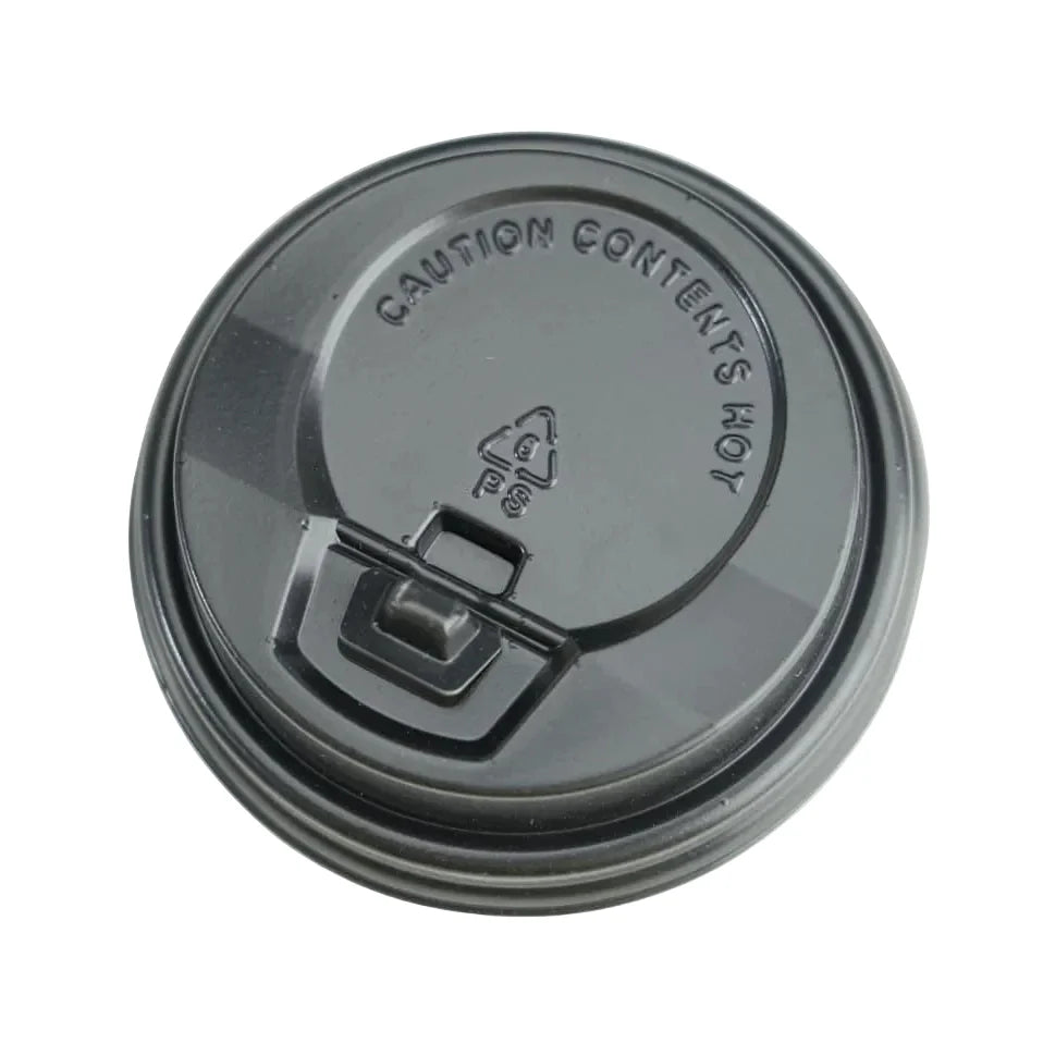50x Koffiebeker Deksels zwart  Ø61mm 120ml  4 Oz