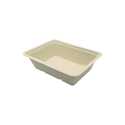 500x Bio Frietbakjes A7 suikerriet 123 x 92,5 x 34 mm