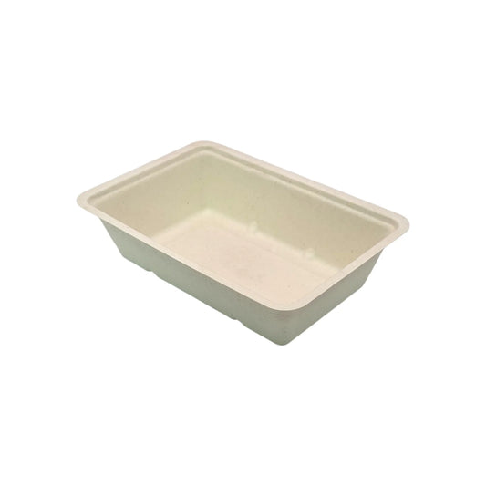 500x Bio Frietbakjes A9 suikerriet   144 x 96 x 35 mm
