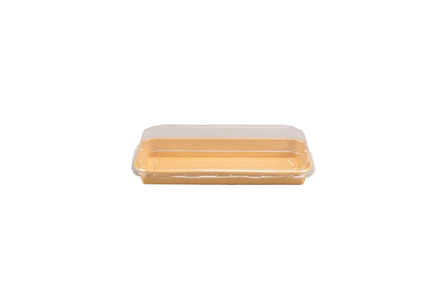 300x Sushi tray karton + deksel 220x90x25 Kraft