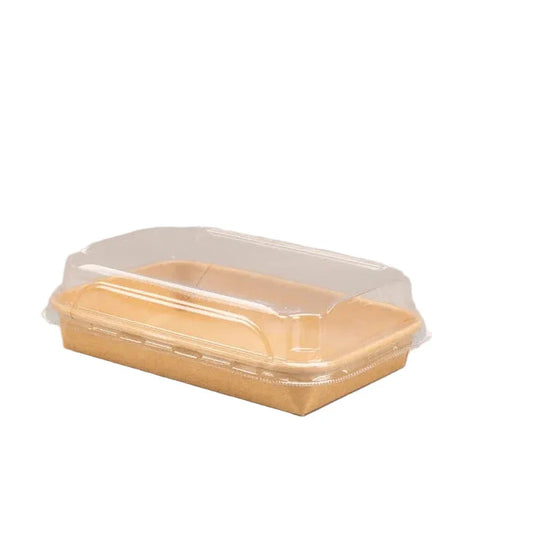 300x Sushi tray karton + deksel 165x115x25 Kraft