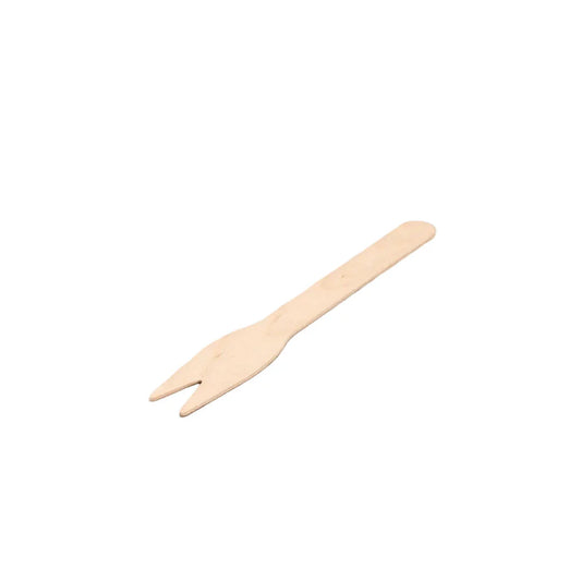 5000x Houten snackvork 120mm 100%FSC® BIO