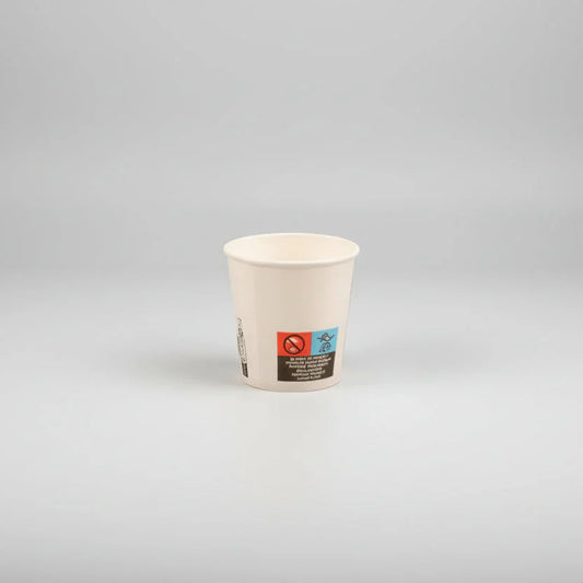 1000x Kartonnen koffiebeker 120cc 4oz wit  FSC Mix