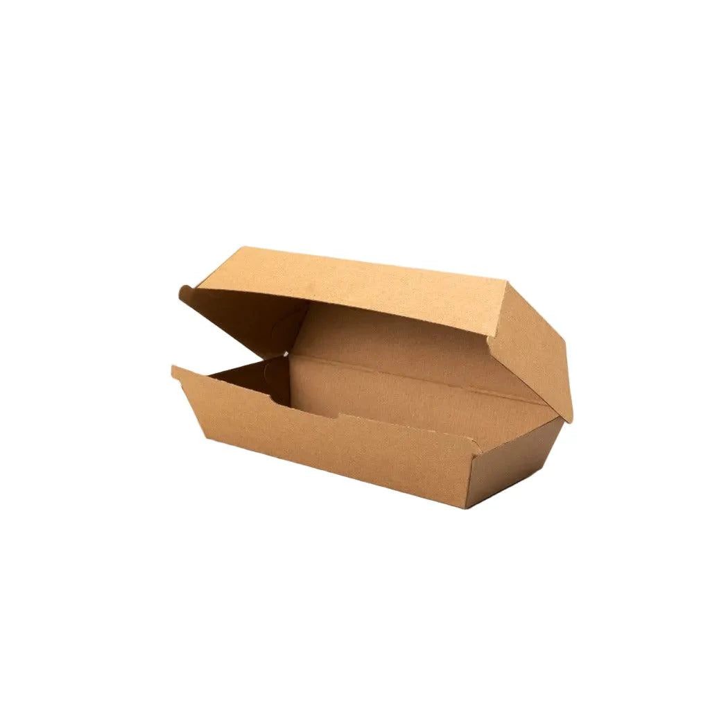 300x Hotdog box 18x7x7cm kraft