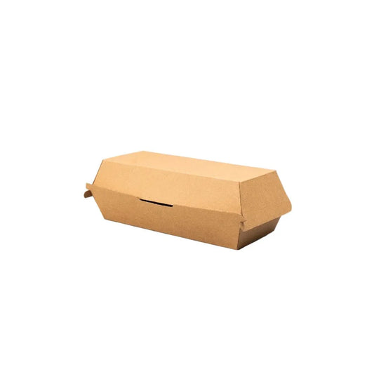 300x Hotdog box 18x7x7cm kraft