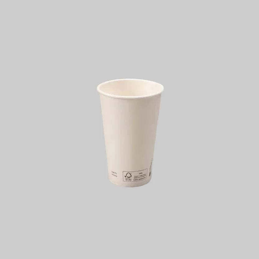 1000x Kartonnen koffiebeker 180cc 7.5oz wit FSC mix