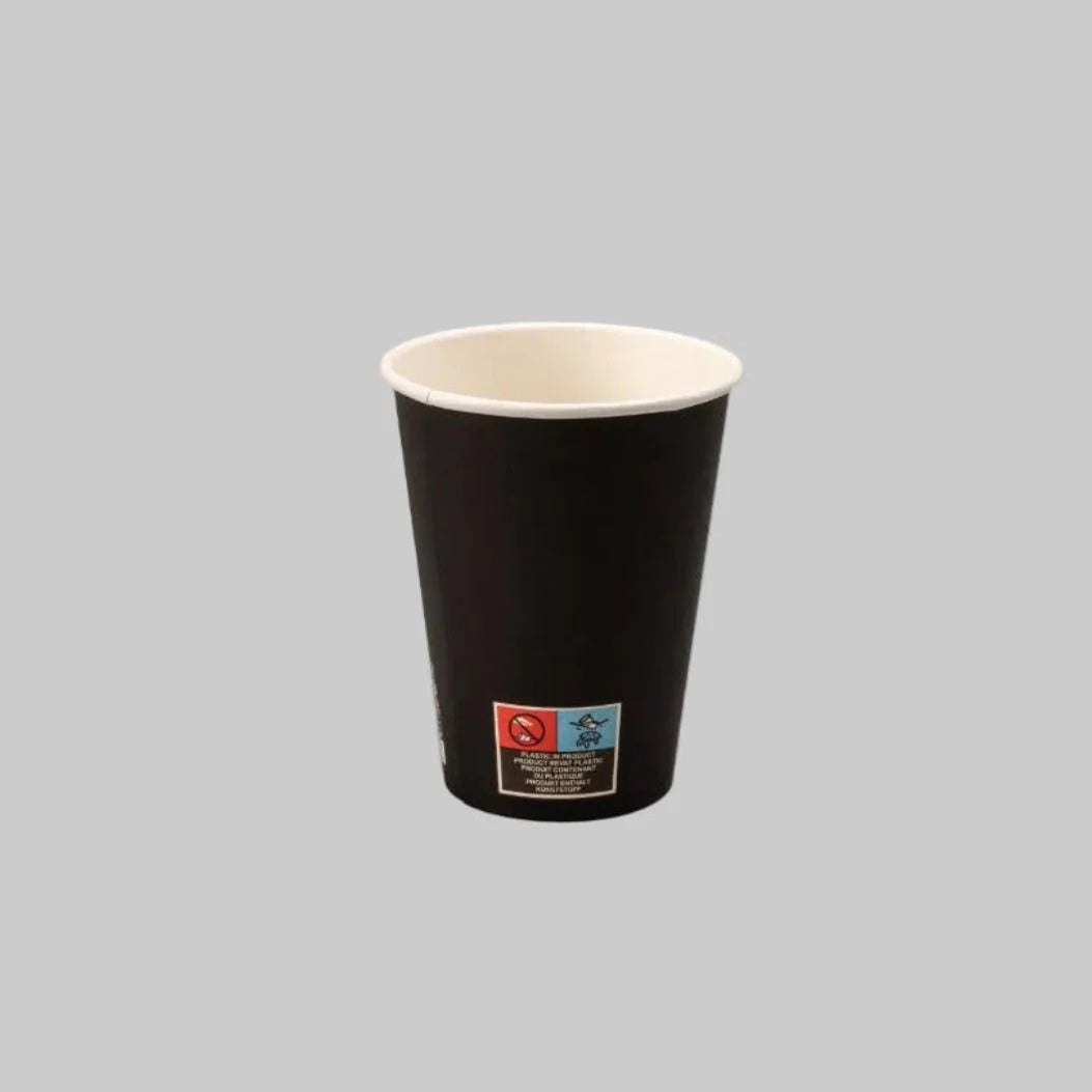 500x Milkshakebeker klein 360ml 12oz zwart karton FSC Mix