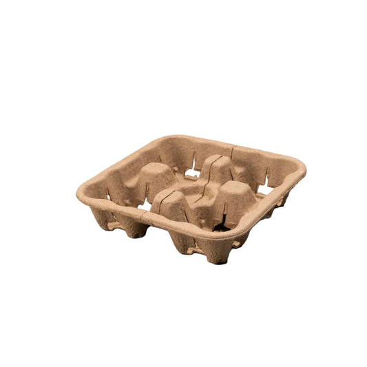 300x Draagtray voor 4 bekers Gerecycled Karton