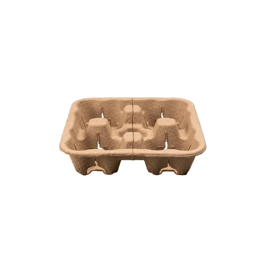 300x Draagtray voor 4 bekers Gerecycled Karton