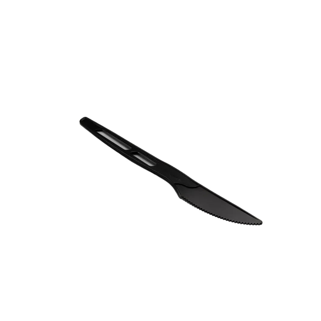 1000x Herbruikbaar mes 170mm CPLA zwart BIO