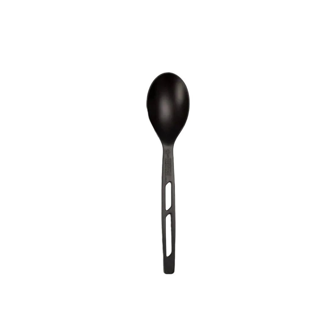 1000x Herbruikbare lepel 165mm CPLA zwart BIO