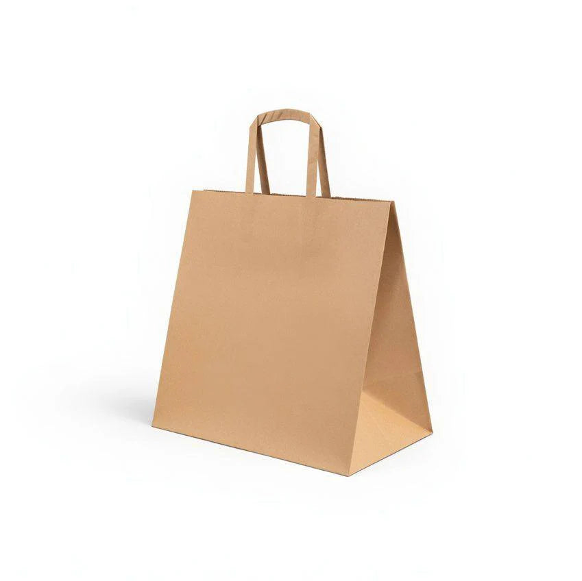 250x Papieren tassen Middel kraft 26+17x27cm gerecycled