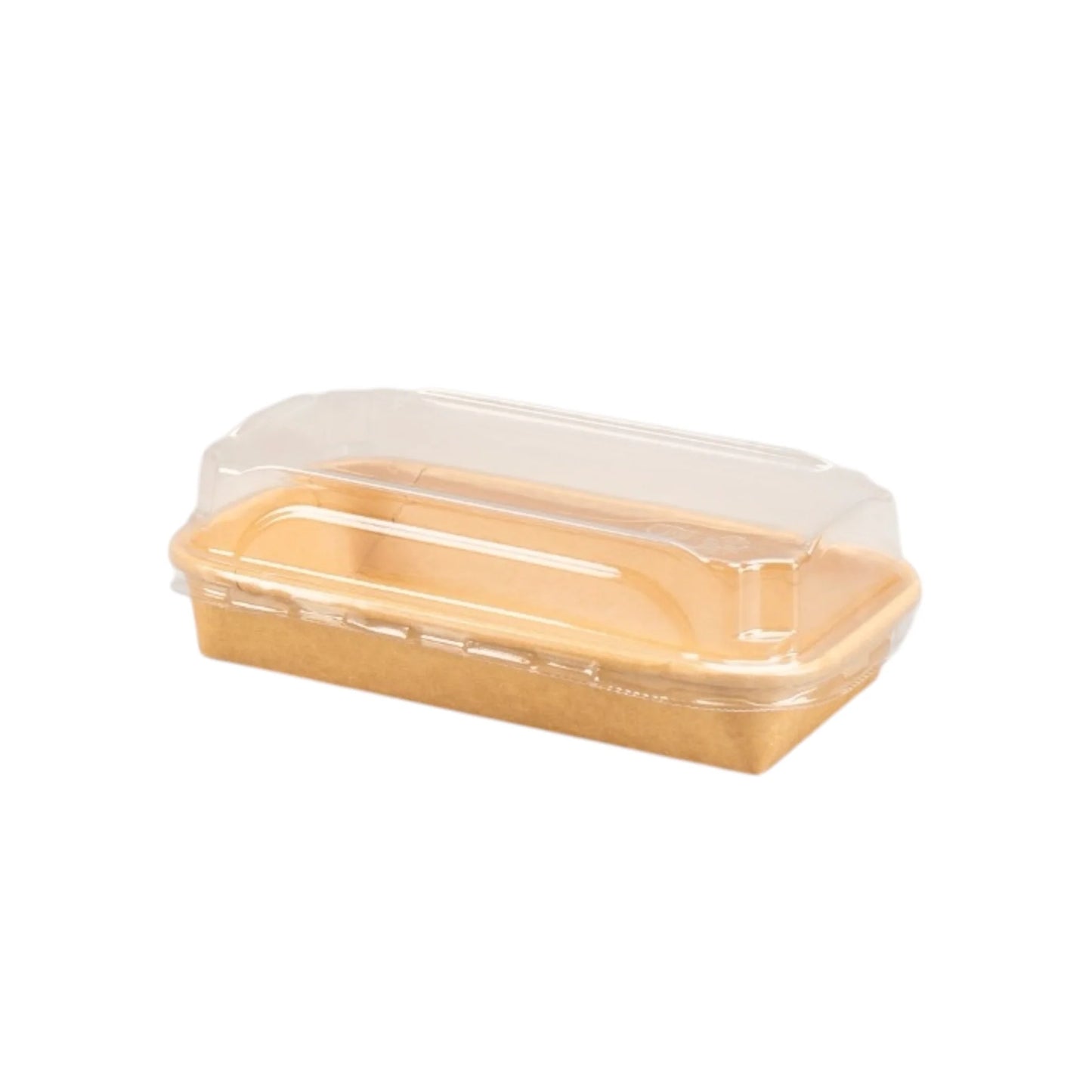 300x Sushi tray karton + deksel 160x90x25 Kraft