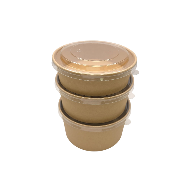 300x Salade / Poke Bowls 1000 ml– Kraft – Ø150 mm