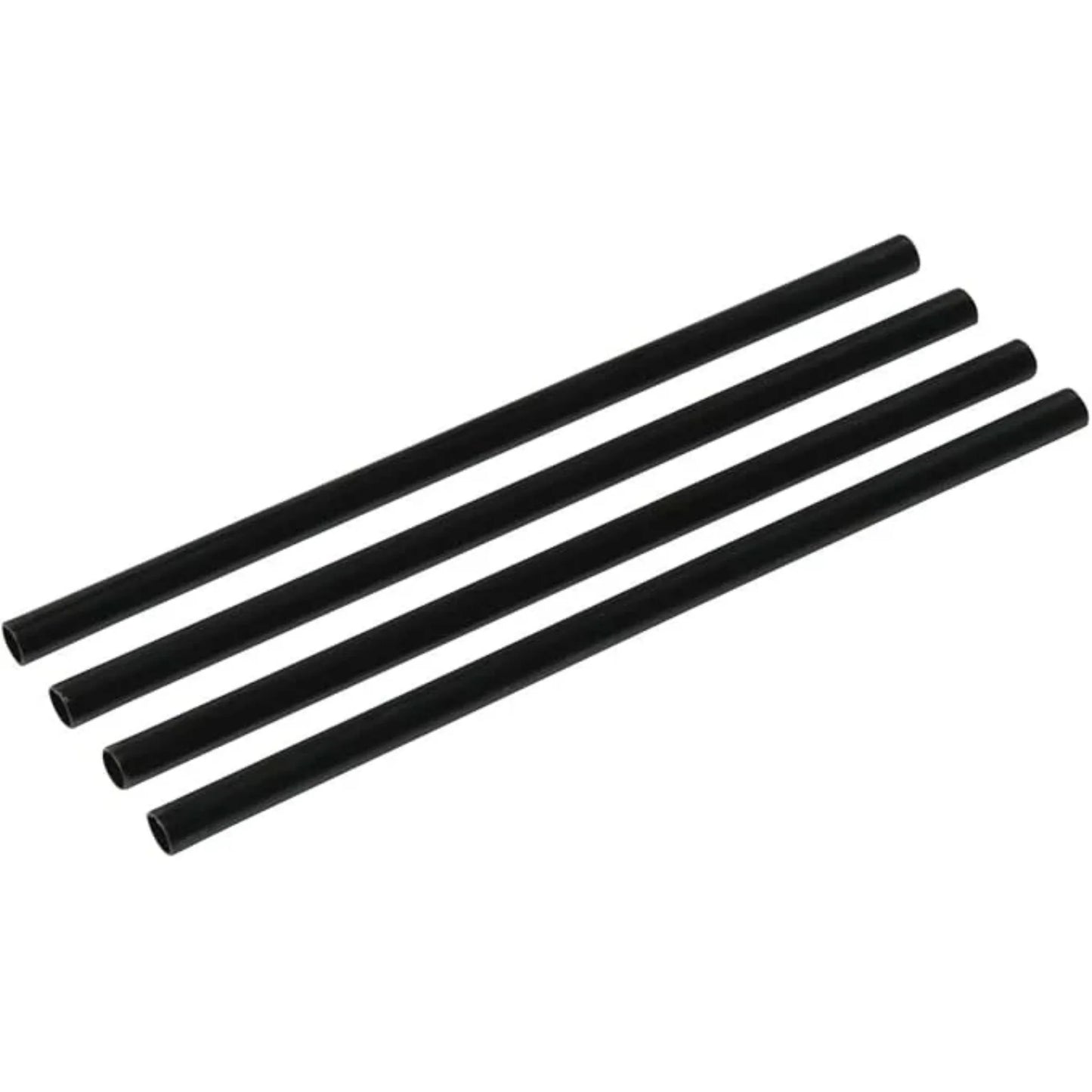 500x Herbruikbare Cocktail Rietjes Recht 16 cm x 6 mm – PP – Zwart